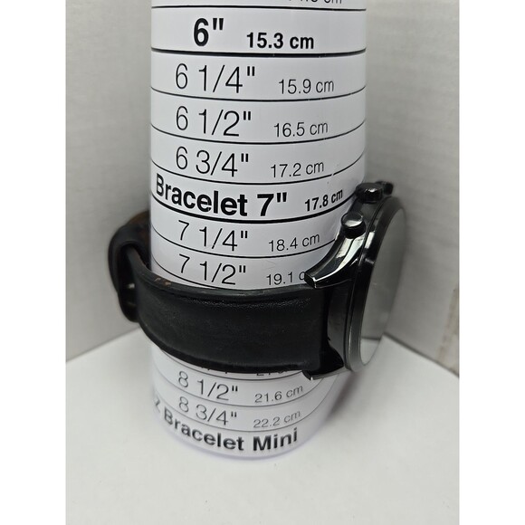 Fossil BQ2360 Fenmore Flynn Neutra Chronograph Black Leather Watch New Battery - Picture 7 of 12